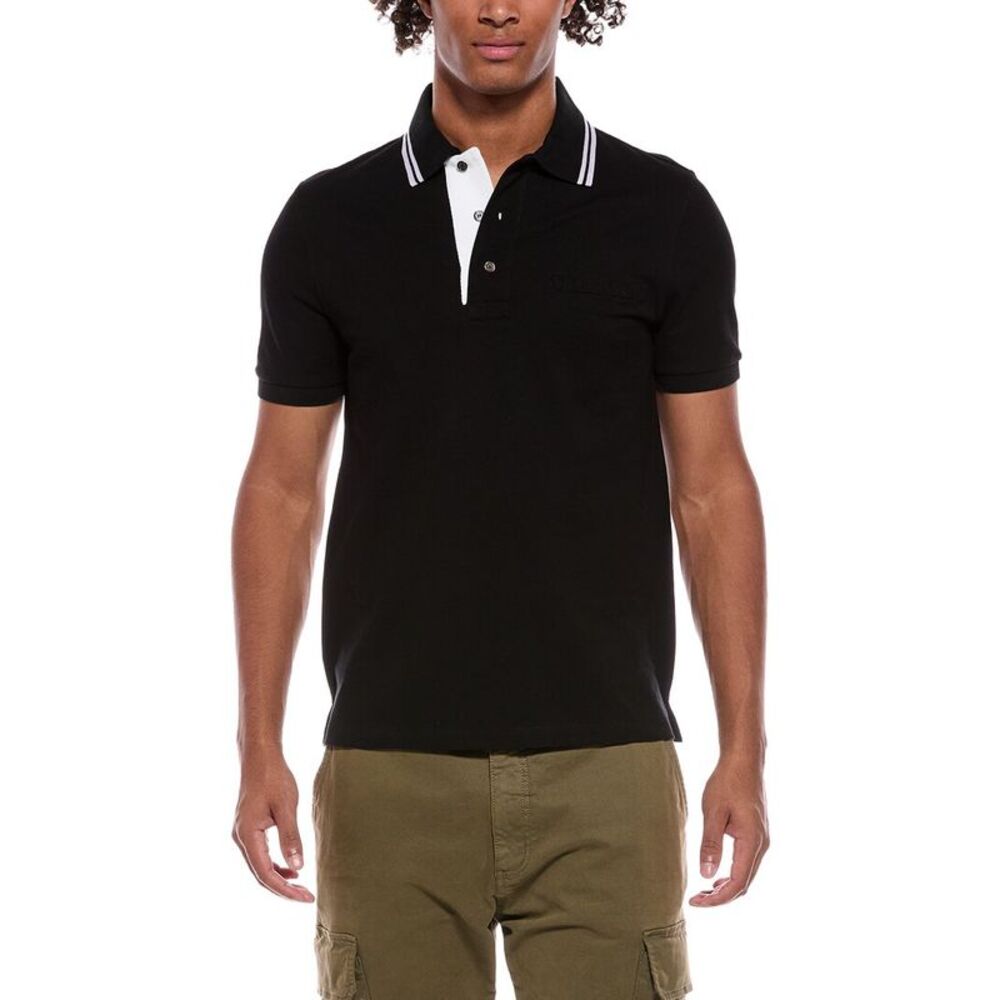 Valentino Mens  Polo Shirt, Black
